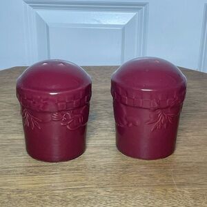 Signature Sorrento burgundy salt and pepper shaker